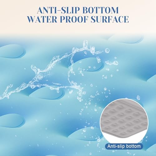 REACH HOPE Air Mattress Twin with Built-in Pump - Blue