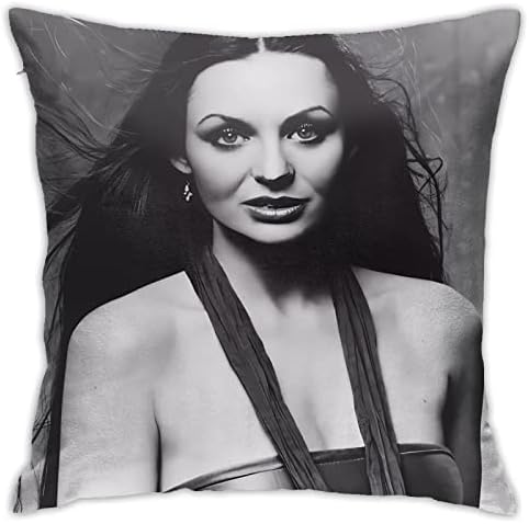 AMIOUDR Crystal Singer Gayle Throw Pillow Cover 18x18