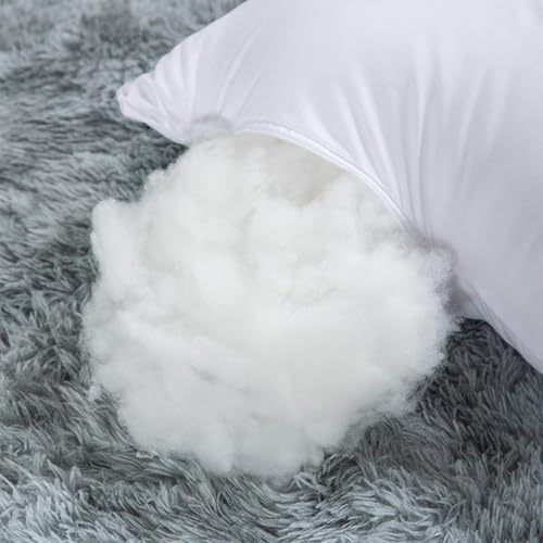 Cotton Throw Pillow Inserts Soft Breathable 16x16in White