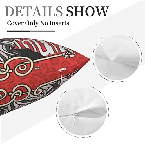 AMIOUDR 18x18 Inch Throw Pillow Covers with Hidden Zipper 1