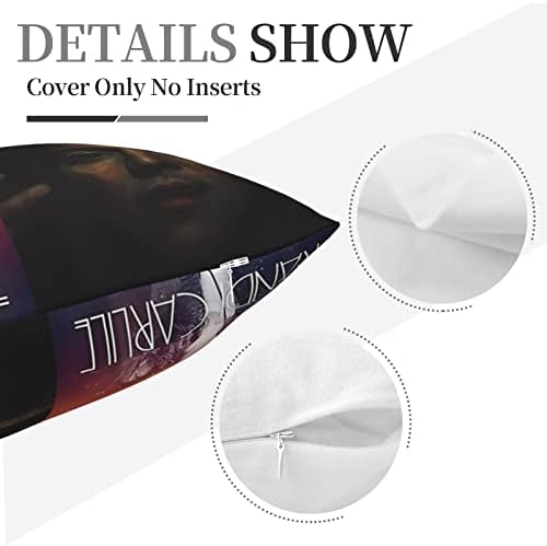 AMIOUDR Throw Pillow Covers 18x18 Square Pillowcase with Hidden Zipper 1