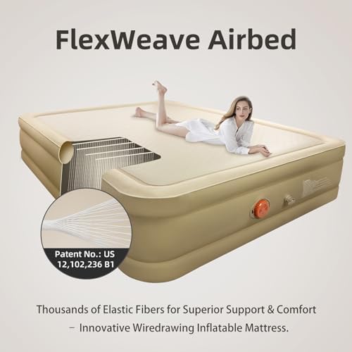 LunaDream Queen Air Mattress with USB Pump