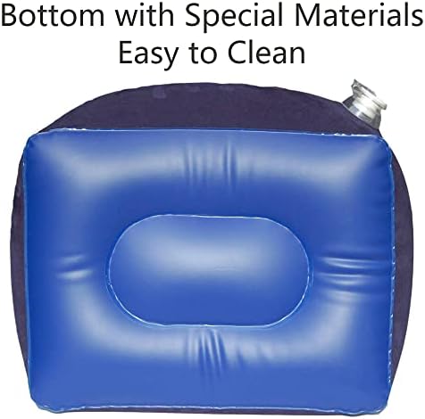 MYFON Inflatable Travel Pillow for Car Home Office Blue