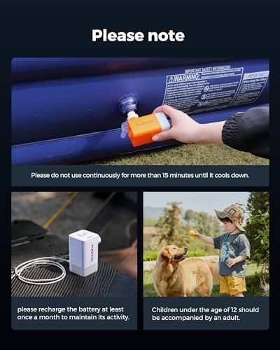 FLEXTAILGEAR Portable Air Pump with LED Light and 4800mAh Battery 1