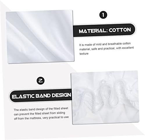 GAROZATION Cotton Fitted Sheet Twin Mattress Cover