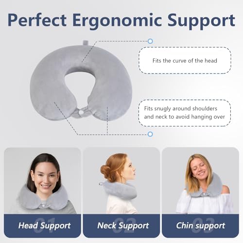 Elvodosia Travel Pillow - Grey