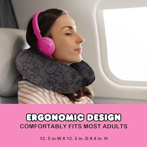 FUL Hello Kitty Travel Neck Pillow - Comfortable Breathable and Portable