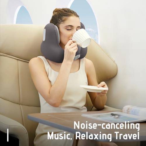 Yvnens Travel Music Pillow with Bluetooth Headset