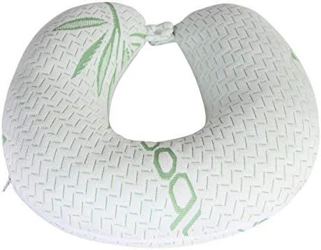 Elif Home Goods Bamboo Rayon Travel Pillow with Memory Foam 1