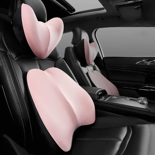 GOFOME Car Neck Lumbar Support Pillow Set