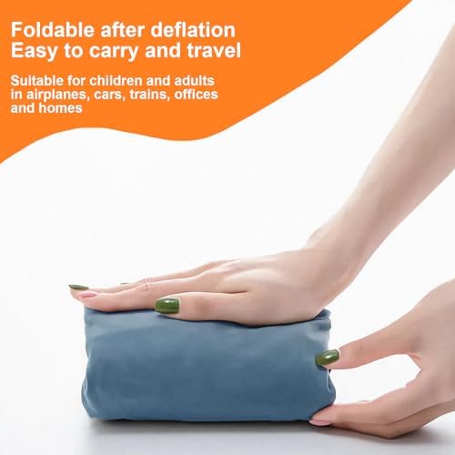 Miruchertter Inflatable Foot Rest for Travel and Home
