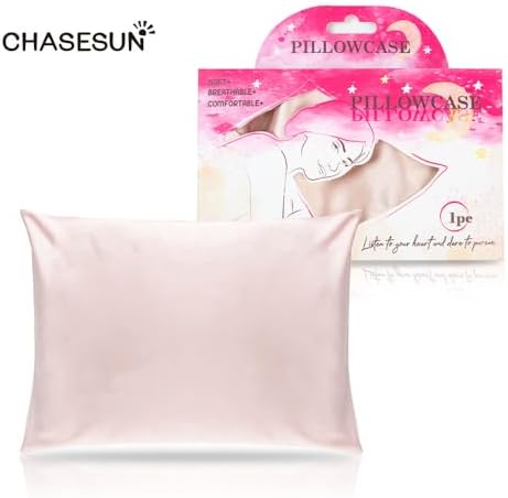 CHASESUN Silky Satin Pillowcase with Envelope Closure