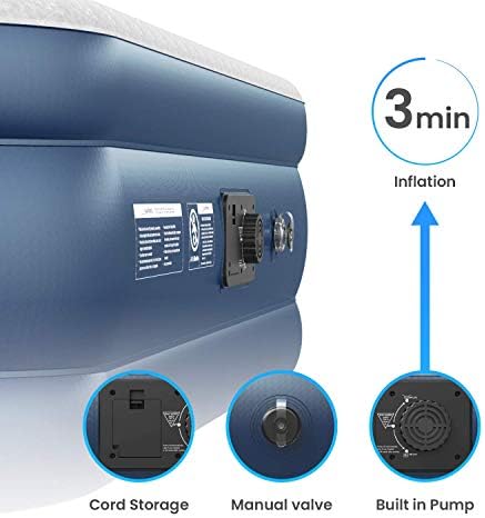 Active Era Premium 20 Queen Air Mattress with Built in Pump