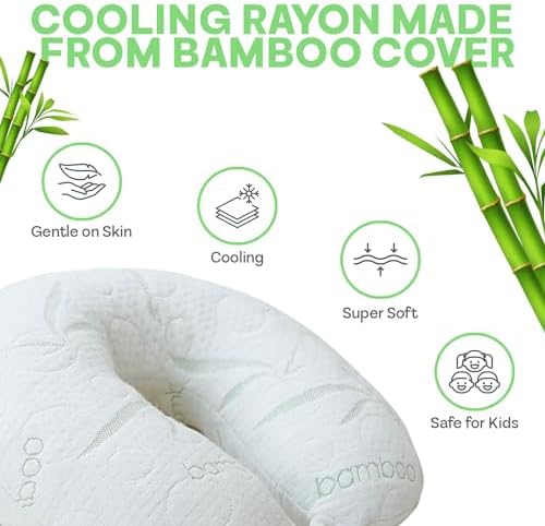 Sacred Thread Bamboo Rayon Cooling Travel Neck Pillow