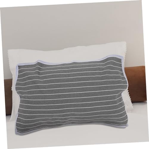 2PCS Non-Skid Pillow Covers with Grey Striped Design