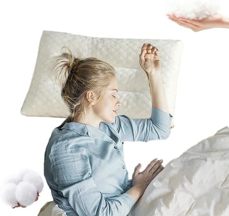 Soft Flat Pillow - Breathable Ergonomic 20x30 Inches