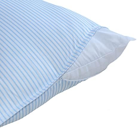 Pegasus Ez Dreams Queen Velvet Striped Pillow Protector 1