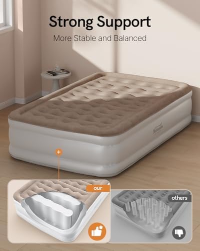 NatraCalm Full Air Mattress with Built-in Pump