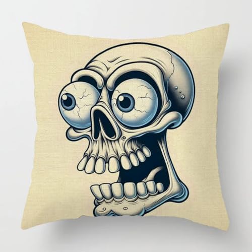 SuiHeill Linen Cotton Pillowcase 14x14in Twill Design