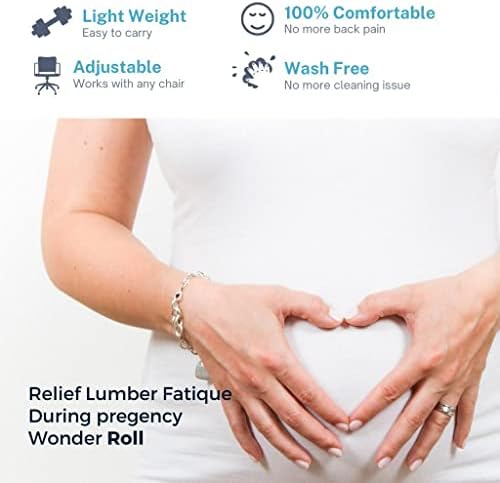 Wonder-Roll Self Inflating Lumbar Pillow for Lower Back Support