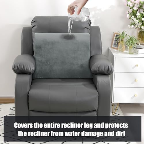 HOMBYS Extra Large Recliner Leg Pillow - Light Grey
