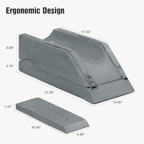 LightEase Adjustable Leg Pillow for Post Surgery Support