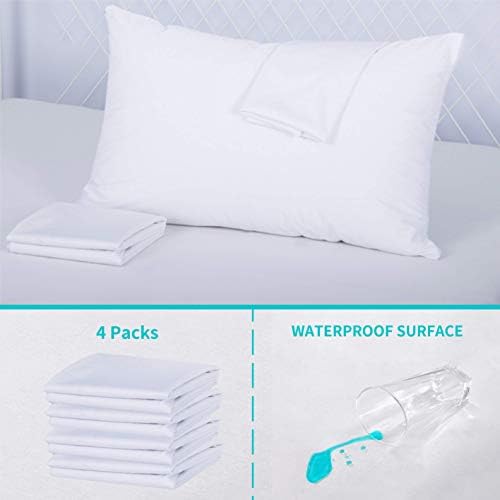 Bedecor Standard Pillow Protector 4 Pack with Zipper 1