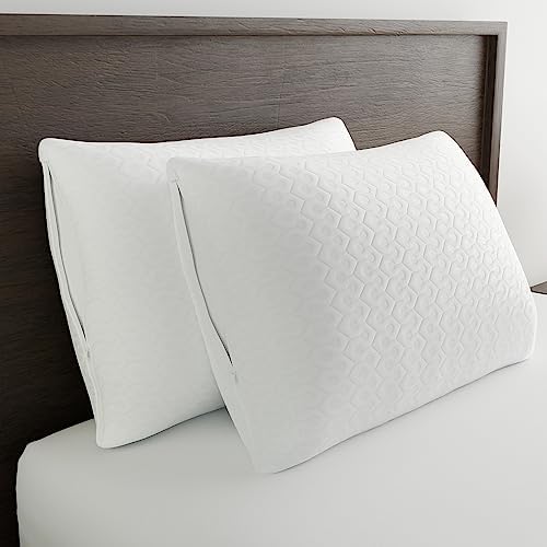 AllerEase Platinum Pillow Protector StandardQueen Size White 1