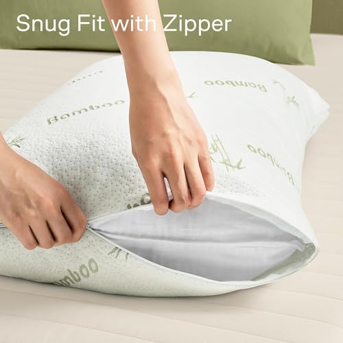 Cloud-Like Pillow Protectors with Zipper - 2-Pack