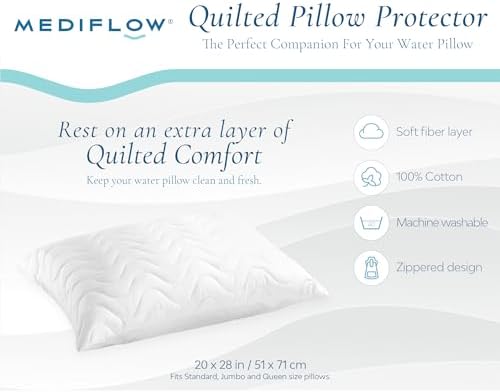 Mediflow Elite Fiber Water Pillow Protector Value Pack