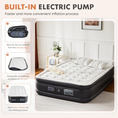 Elevon Queen Air Mattress with Built-in Pump