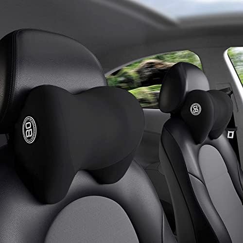Super Cozy Car Headrest Pillow with Memory Foam and Adjustable Strap