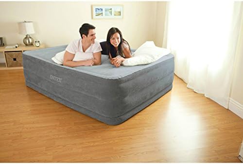 Intex Comfort Plush Elevated Airbed with Electric Pump Queen