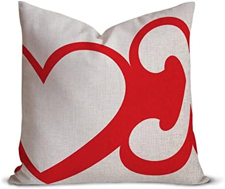 Valentines Throw Pillow Cover XOXO Love You So Much 20x20in