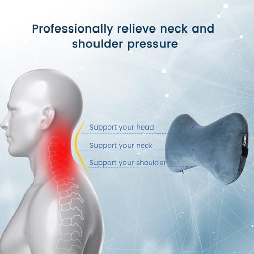 Keemall Inflatable Car Neck Pillow - Adjustable Support for Driving and Travel
