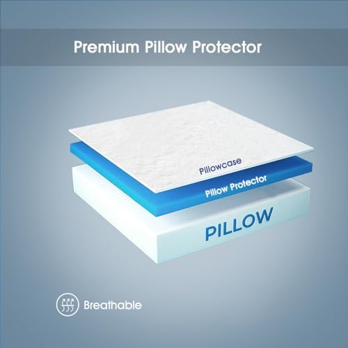 STONECREST Gusseted Pillow Protector - Zipper Queen Size