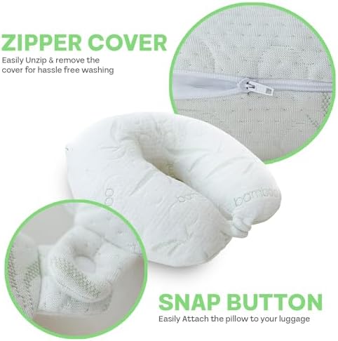 Sacred Thread Bamboo Rayon Cooling Travel Neck Pillow