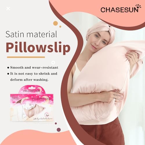 CHASESUN Silky Satin Pillowcase with Envelope Closure