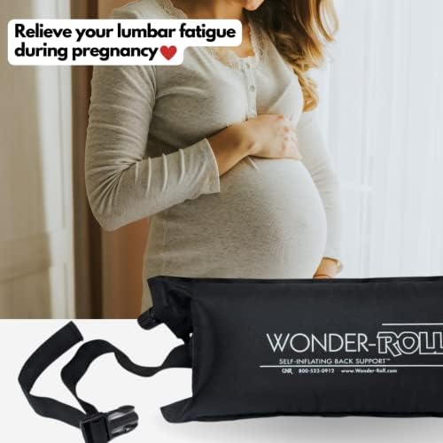 Wonder-Roll Self Inflating Lumbar Pillow for Lower Back Support