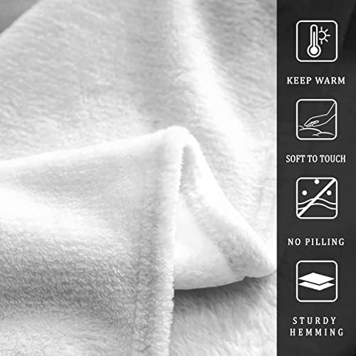 Feelyou Vintage Flower Flannel Throw Blanket 50x60
