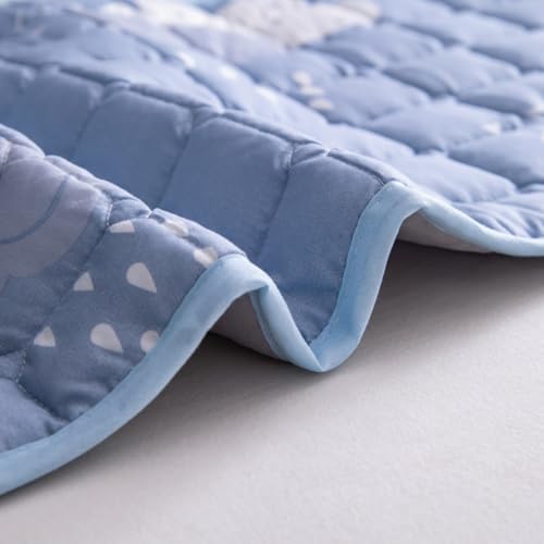 Sleepwish Cloud Bedding Long Pillow for Adults - 48 Inches Blue Cute Pattern