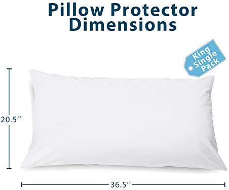 ComfiLife 100 Waterproof Pillow Protectors Zippered King Size