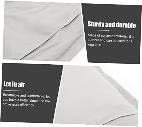 2Pcs Solid Brushed Microfiber Pillow Cases Soft Fade-Resistant Easy Care Pillow Covers