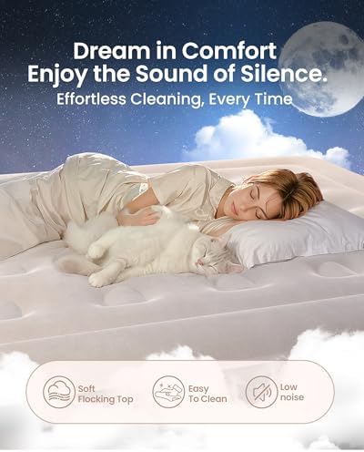 OhGeni Cal King Air Mattress with Built-in Pump