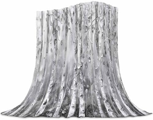 Forest Fleece Throw Blanket - Soft Cozy Reversible 30x40 Inches