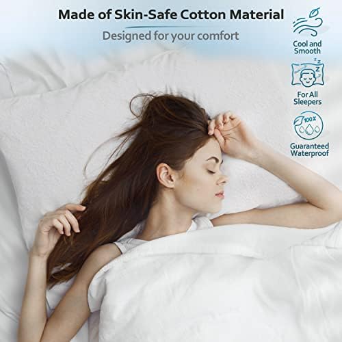Premium Waterproof Pillow Protectors Set of 2