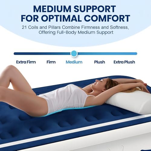 KINGJERRY Twin Air Mattress with Pump and Handles