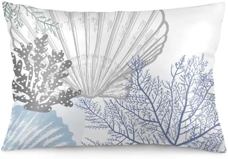 Coral Pattern Pillow Case 20x26 Inch Coastal Design