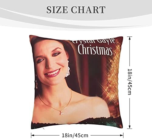 AMIOUDR Crystal Singer Gayle 18x18 Throw Pillow Cover