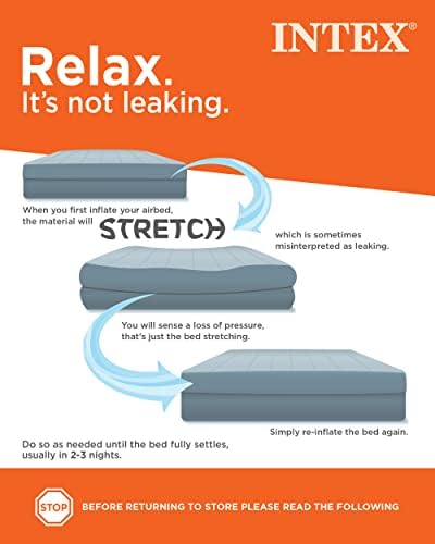 Intex Dura-Beam Mid-Rise Air Mattress with USB Pump